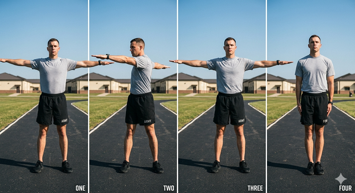Trunk Twisting with Arms Sideward